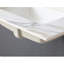 Comptoir de meuble-lavabo 31 po blanc - Lavabo rectangulaire et dosseret de 4 po avec veines incluses
