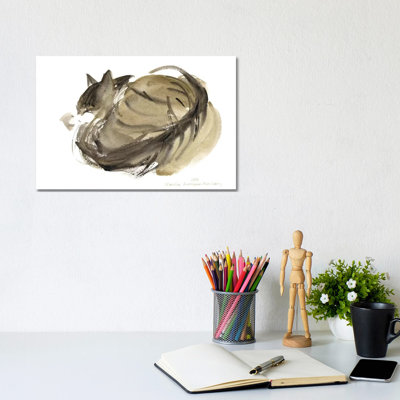 Sleeping Cat, 1985 by Claudia Hutchins-Puechavy - Wrapped Canvas Painting