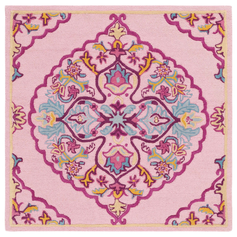 Blokzijl Hand Tufted Wool Oriental Rug, Square 5'