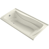 Mariposa 72" x 36" Alcove/Tile in Soaking Bathtub