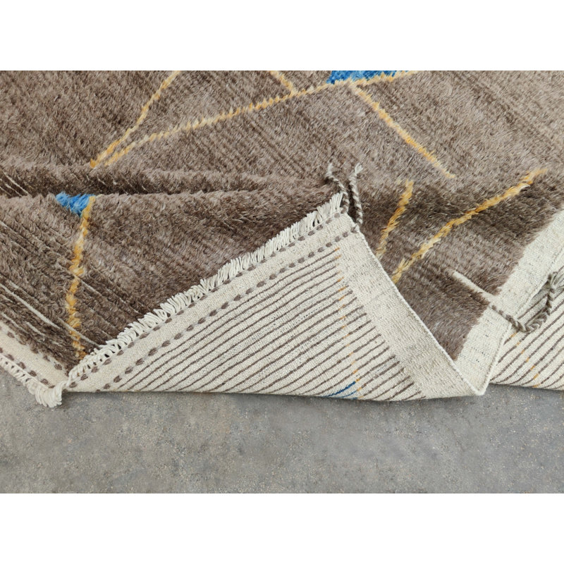Tapis contemporain berbère marocain. 100% laine. Options personnalisées disponibles