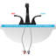 2-handle Bathroom Faucet with Drain Assembly-91695206