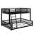 Full XL Over Queen Floor Bunk Bed Frame With Ladder-1852874861-1852874859