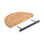 Canvey Half Moon Solid Wood Floating Table Shelf-1588571220