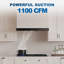 Hotte sous-armoire / murale ROBAM CleanAir 30 po - 1100 pi³ / min ， Supporte un fonctionnement sans conduit, une puissance impressionnante, 9 vitesses Slide Touch A831