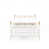 Blanc brillant / or antique est en rupture de stock