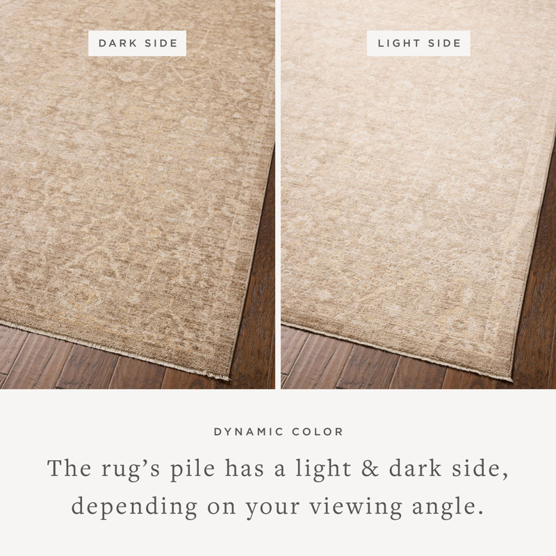 Chris Loves Julia x Loloi Palma Bark / Natural Area Rug, Rectangle 6'3" x 9'6"