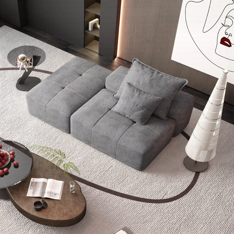 Canapé modulaire surdimensionné Modern, Gris