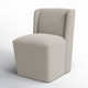 Ardeth Polyester Blend Side Chair With Caster
