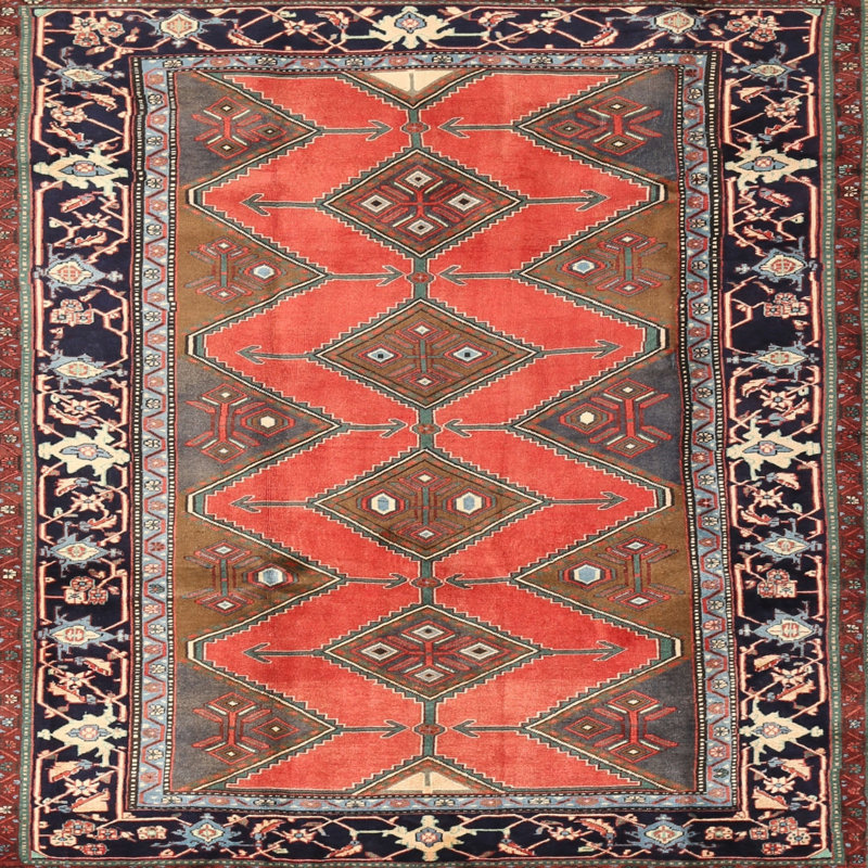 Southwestern Indoor Rug, Round 7'