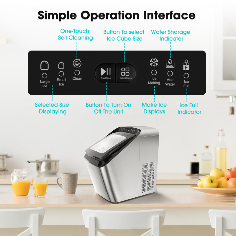 Machine à glaçons pour comptoir Crownful