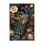 Plaque murale rétro "Paon en fleurs", design par Petal Prints Design-709855266