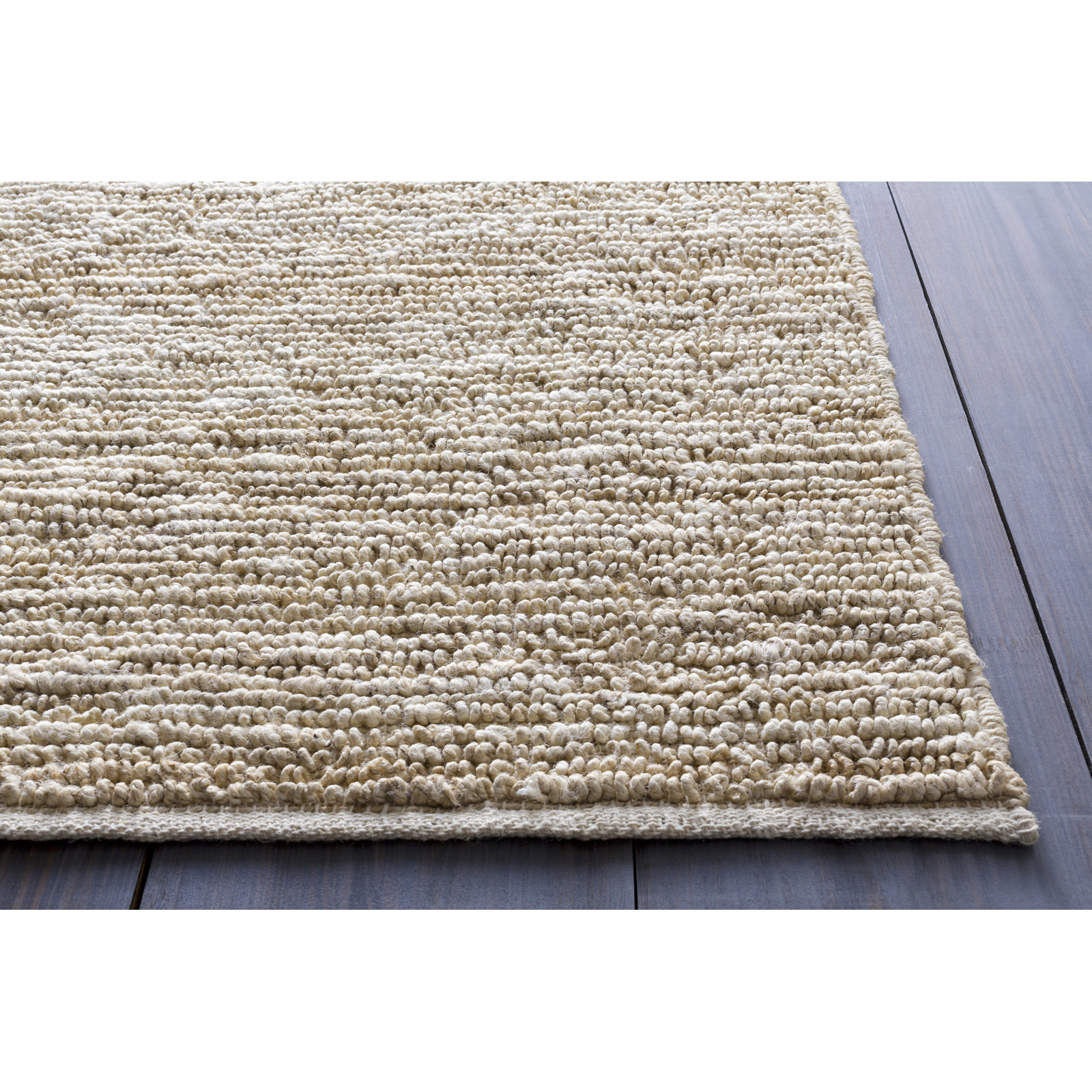 Khaja Ivory Hand-Woven Rug, Runner 2' x 8'