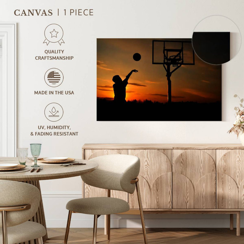 Sunset basketball Sireci, H 24 po x l 36 po
