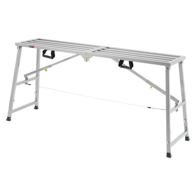 Work Platform Adjustable Height Portable Scaffolding Platform 400 lb Load