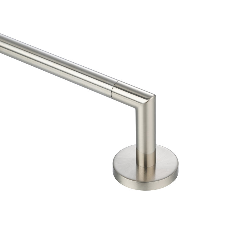 Arcadia - Porte-serviettes simple, H 2,87 po x l 31,89 po x P 2,87 po, Nickel satiné