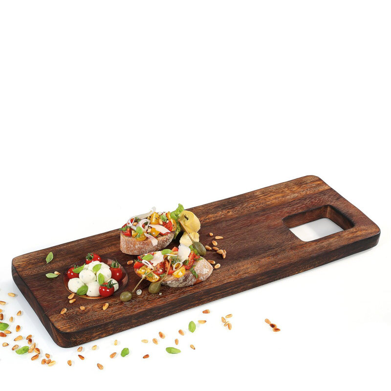 Planche de service en bois 23 po x 8 po Acacia