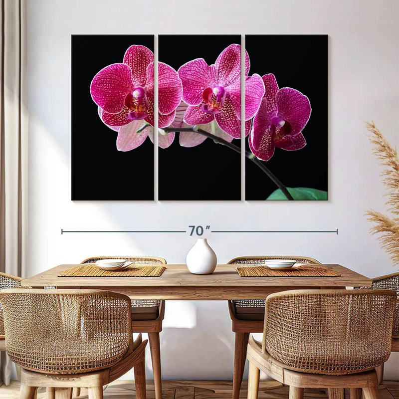 Orchidée, H 42 po x l 65 po