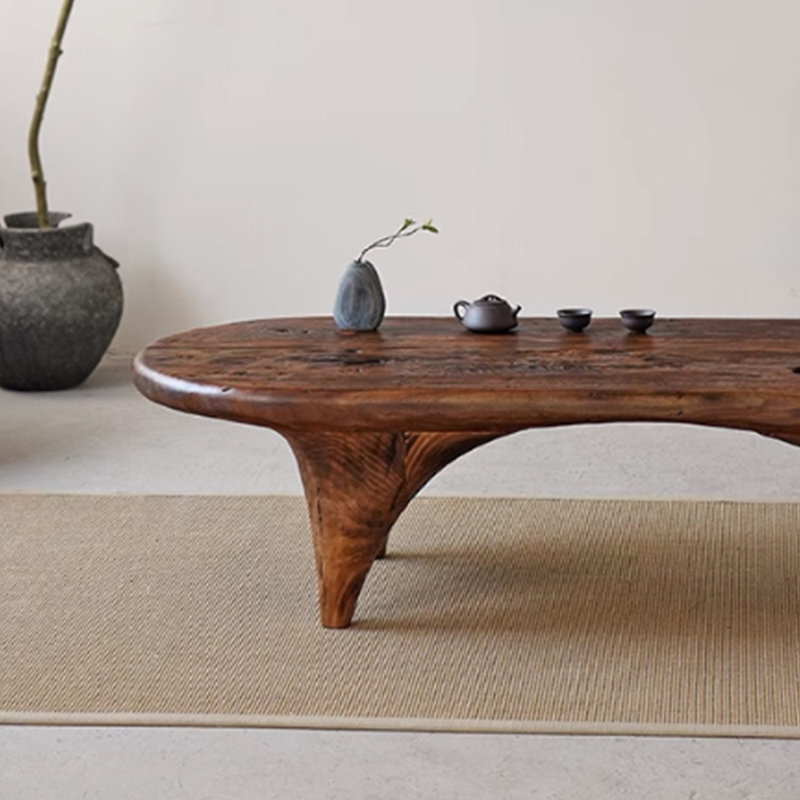 Table basse de style rétro Wabi-sabi