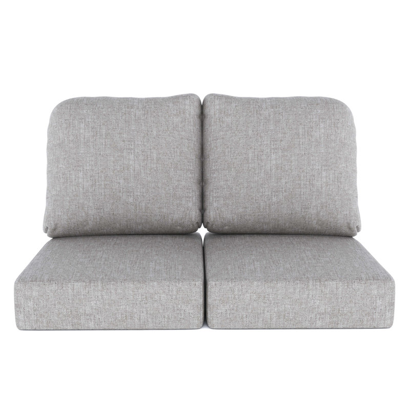 Indoor/Outdoor Sunbrella® Seat/Back Cushion, Canvas Granite Sunbrella® Canvas