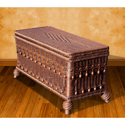 Stonge Wicker Vintage Trunk
