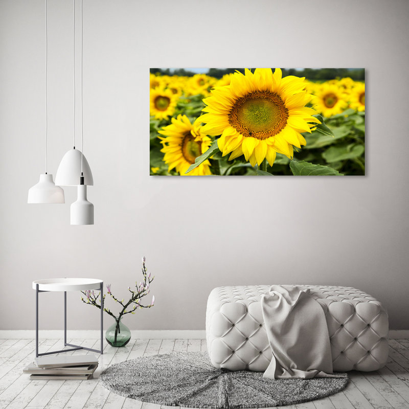 Field Of Sunflowers - No Frame Print on Canvas