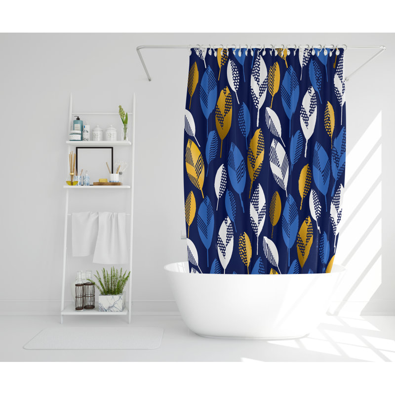 Glinda Polyester Shower Curtain, 168cm H x 168cm W