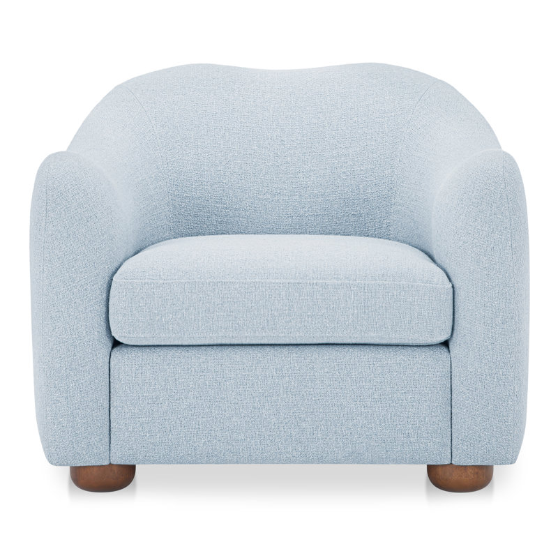 Fauteuil d'appoint Elwood, Mist Blue Performance Weave
