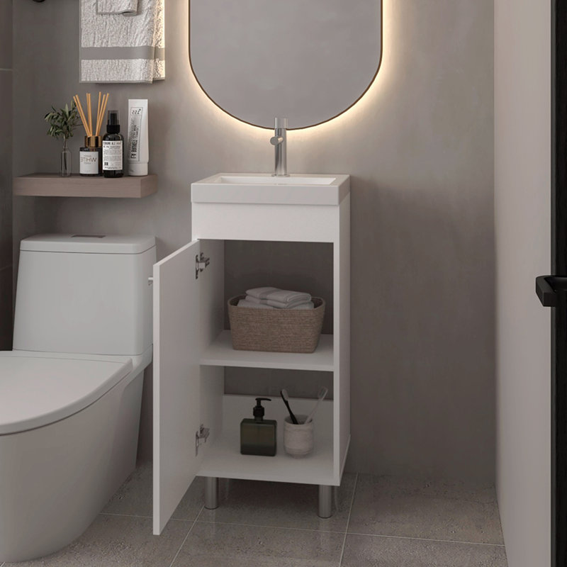Lavabo de meuble-lavabo, salle de bain, Blanc