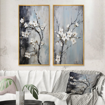 «Apple Blossom Harmony XI», 2 pièces sur toile