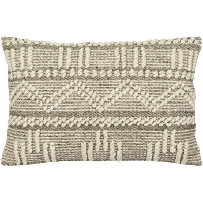 Faroe Geometric Wool Blend Reversible Pillow Cover