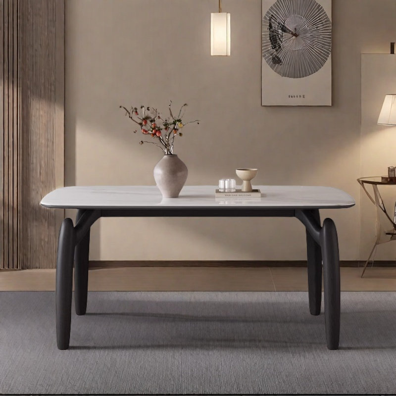 Table de salle à manger légère et luxueuse, 29,9 x L 55,1 po x l 31,4 po
