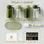  Ensemble de 4 pulvérisateurs d'huile en verre vert et transparent, deux distributeurs de cuisine rechargeables, 16 oz