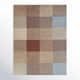 Rectangle Clements Geometric Recycled P.E.T. Area Rug in Rust/Blue/Brown