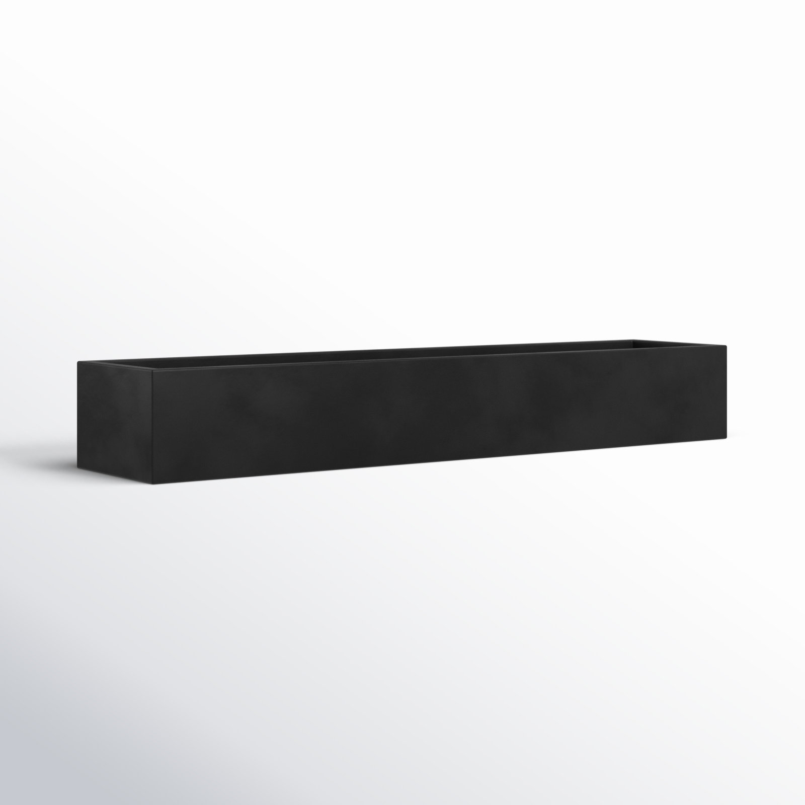 Connoisseur Planter Box, Black, 8" H x 20" W x 8" D