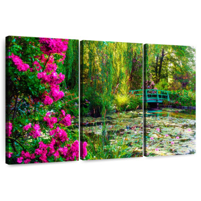 Jardin de Senne Monet avec fleurs Giverny