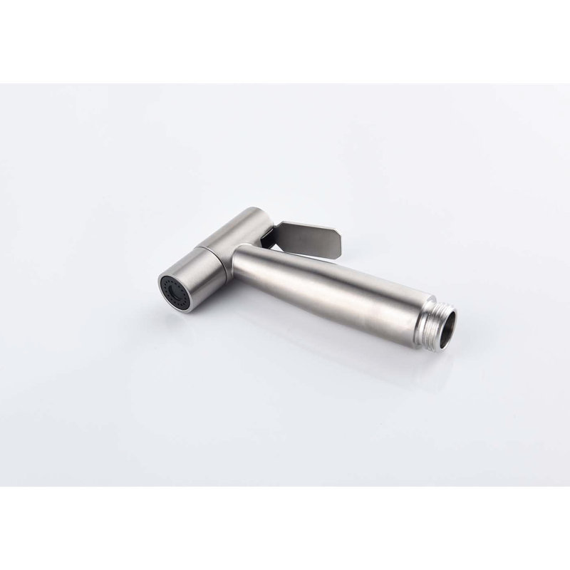 Toilet Bidet Handheld - Rust-, Two Water Spray Modes, Quality Metal, Silver Hue Silver, Patterns, Hygiene Aid, Silver