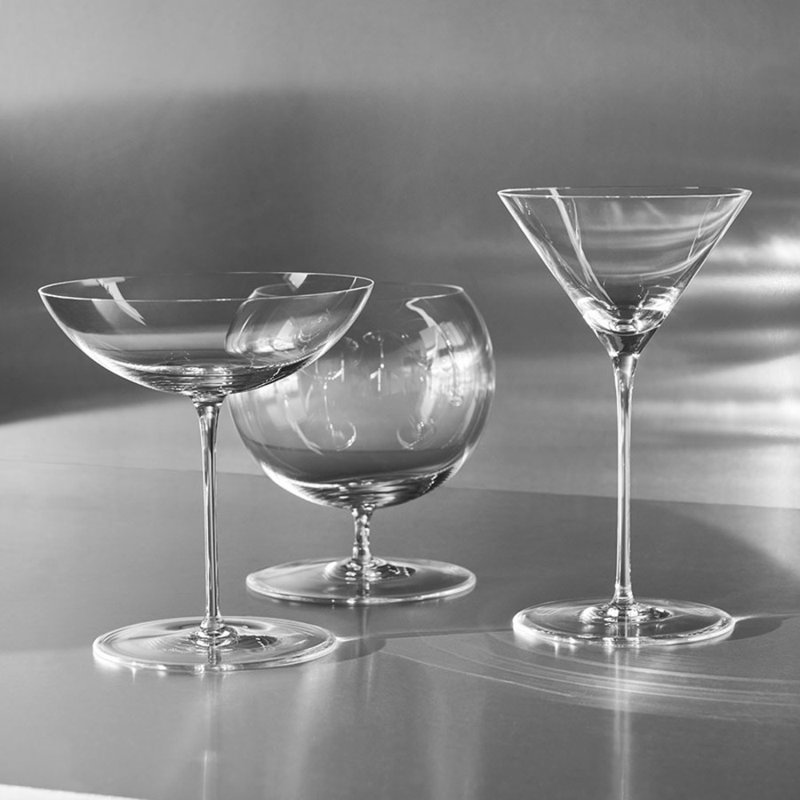 Geometry 22.5oz. Handmade Crystal Snifter Set