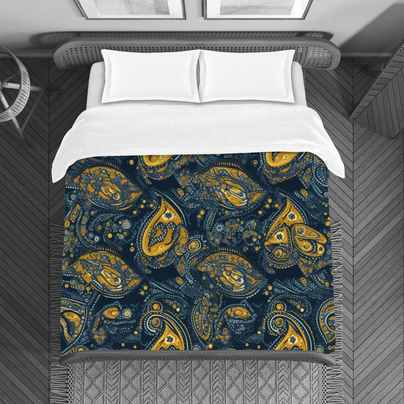 Paisley Bedding, King Duvet Cover