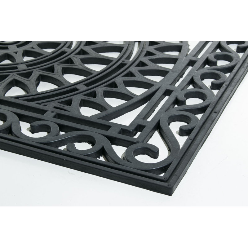 Tapis pour porte d’extérieur antidérapant Needville, 24 po x 36 po