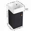 Petit meuble-lavabo 12 "avec lavabo 12"