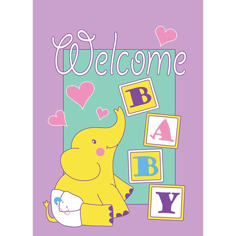Flag Baby Welcome Polyester 29x42