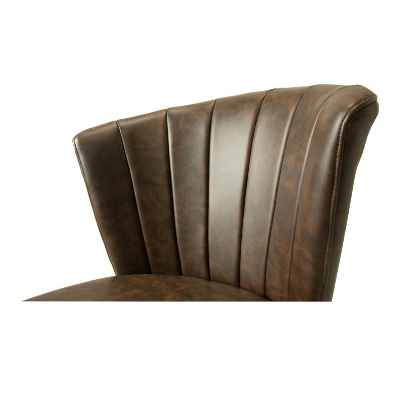 Cowen 48cm H Upholstered Dining Chair, Brown