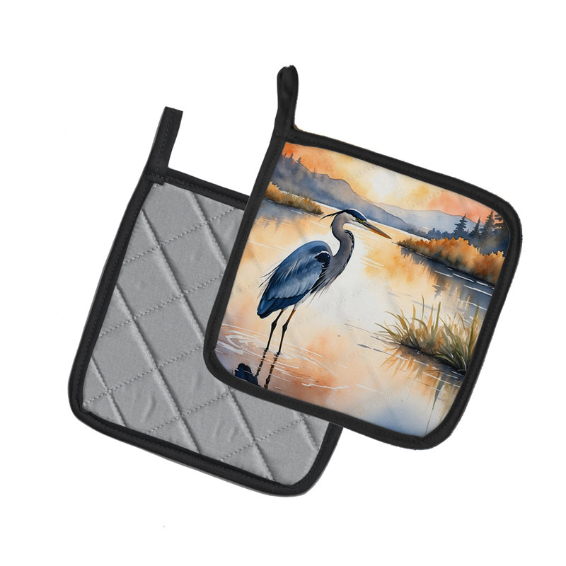 Paire de poignées Blue Heron in the Golden Hour