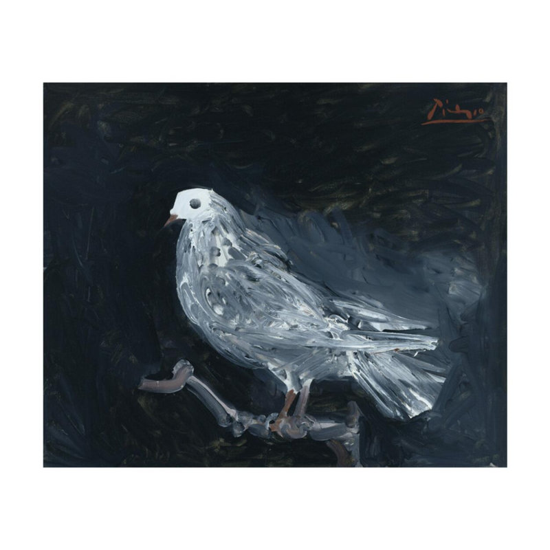 «Pigeon on a Perch» par Pablo Picasso - Estampe numérique, H 16 po x l 20 po