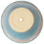 Jardinière intérieure / extérieure Chanze - 12 po x 12 po x 10 po - pot de fleurs rond en céramique à 2 compartiments - bleu / beige-1299076645-1299076648-1299076649