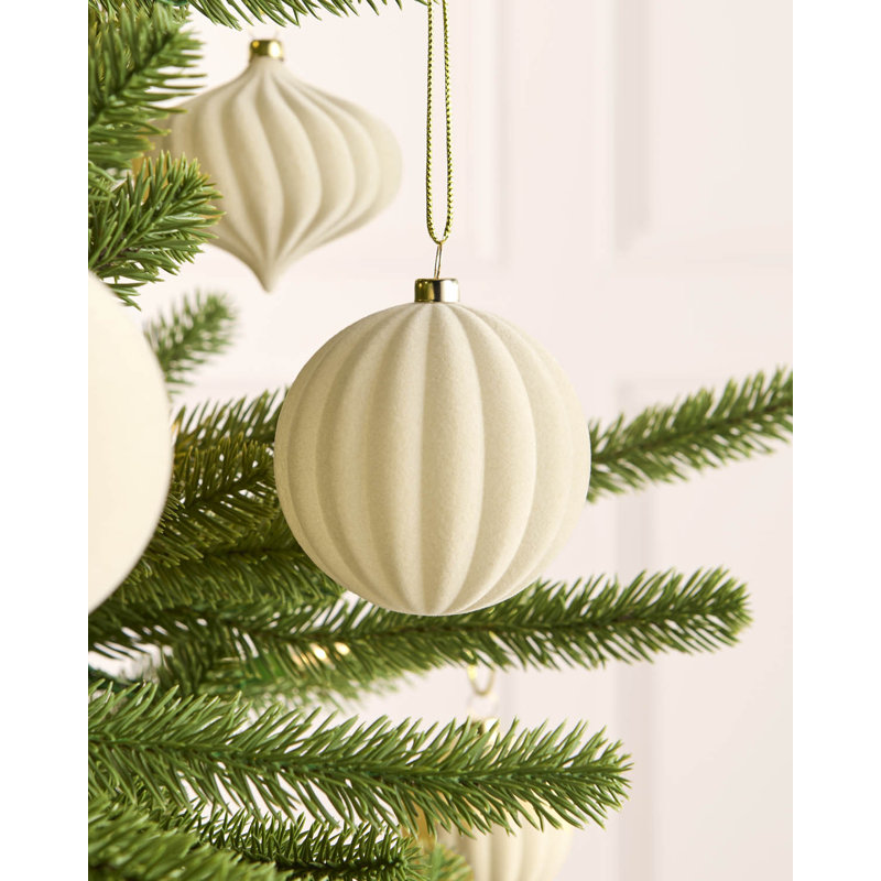 25 cm Polystyrene Shatterproof Bauble, latte