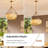 24 Inch Modern Drum Pendant Light With Adjustable Chain, Fabric Chandelier