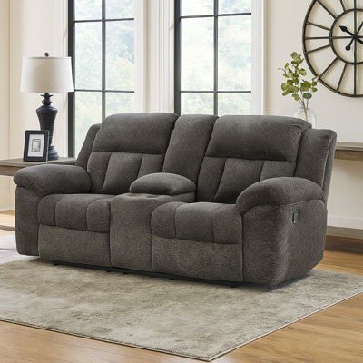 Senita Reclining Loveseat With Console