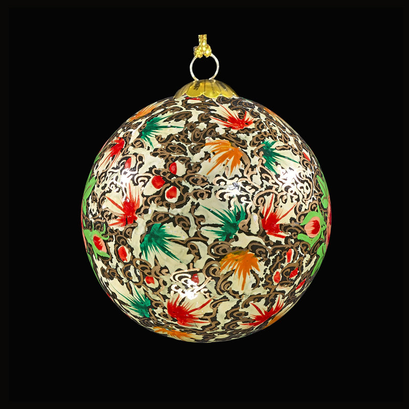 7.62cm Handmade Paper Plants & Flowers Bauble